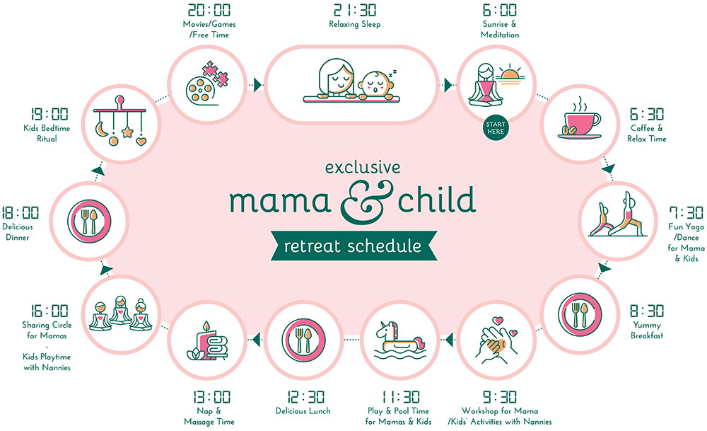 Mama & Child Retreat Schedule